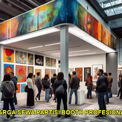 harga sewa partisi booth profesional
